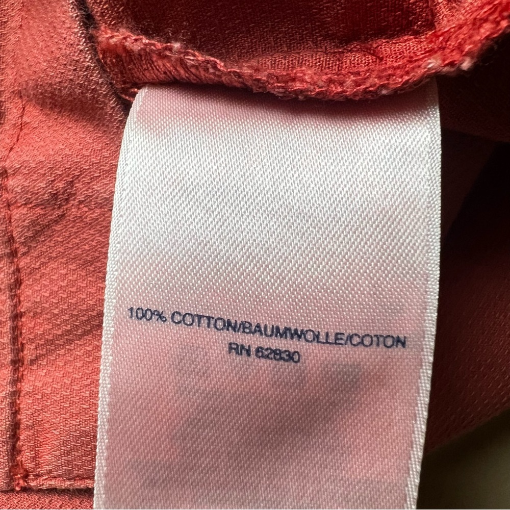 🌟5/$20🌟 Lands End Large mens shirt faded style burnt orange - Picture 9 of 9